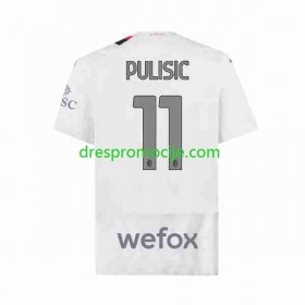 A.C. Milan Christian Pulisic 11 Dres Gostujući 2023/2024 Kratkih Rukava
